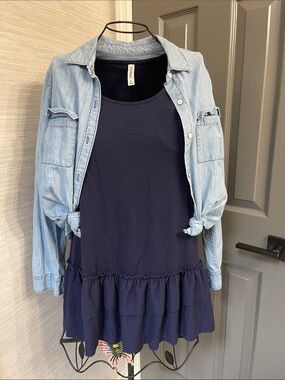 Zenana Outfitters Navy Blue Tank Dress